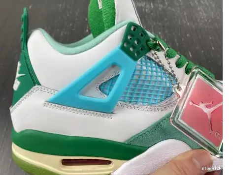 AJ4-KNCW 4 Grass Green Jordan edition) White    (limited Retro AJ4-KNCW SB 0628